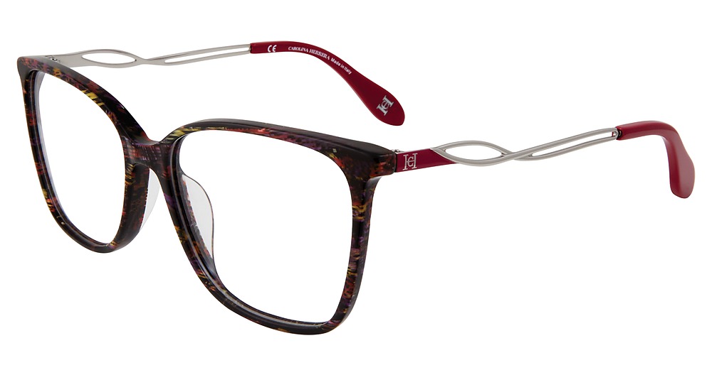Carolina Herrera VHN589M cateye eyeglasses in Purple Pink 0 Ggm