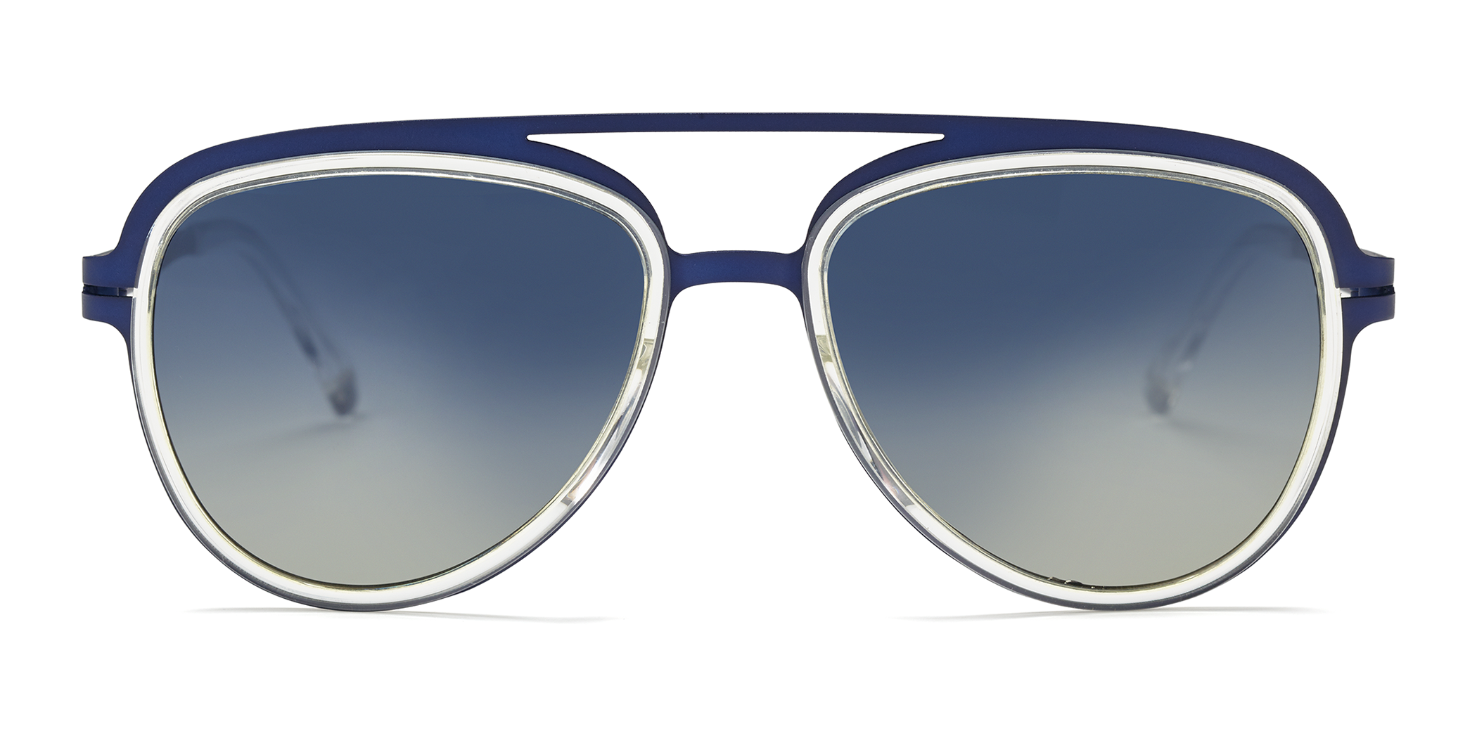 Modo 452 aviator sunglasses in Crystal/Navy