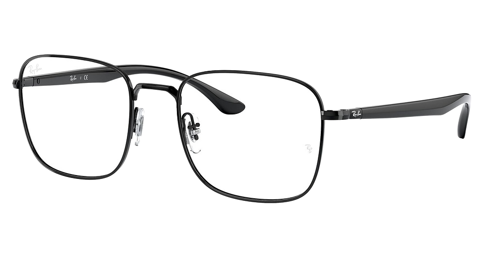 Ray-Ban RX6469 square eyeglasses in Black