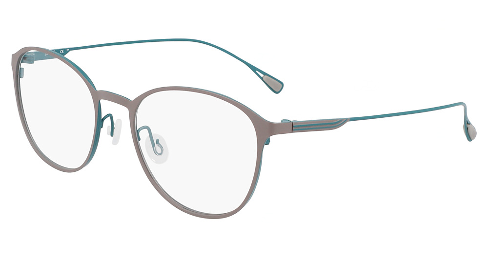 SATIN GREY/ TURQUOISE