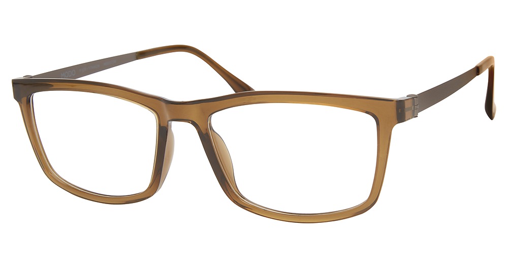 Modo 7051 rectangle eyeglasses in Olive Brown