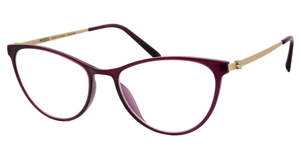 Modo 7006 round eyeglasses in Matte Purple