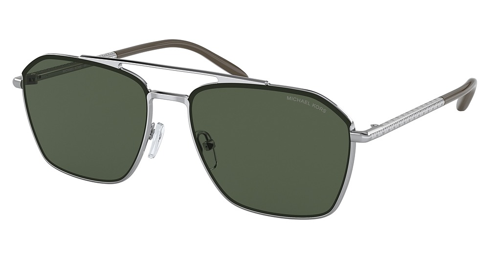 SHINY SILVER / GREEN SOLID