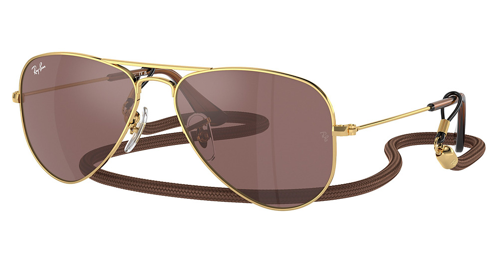 Ray-Ban RJ9506S JUNIOR AVIATOR sunglasses in Arista/Brown Mirr Silver