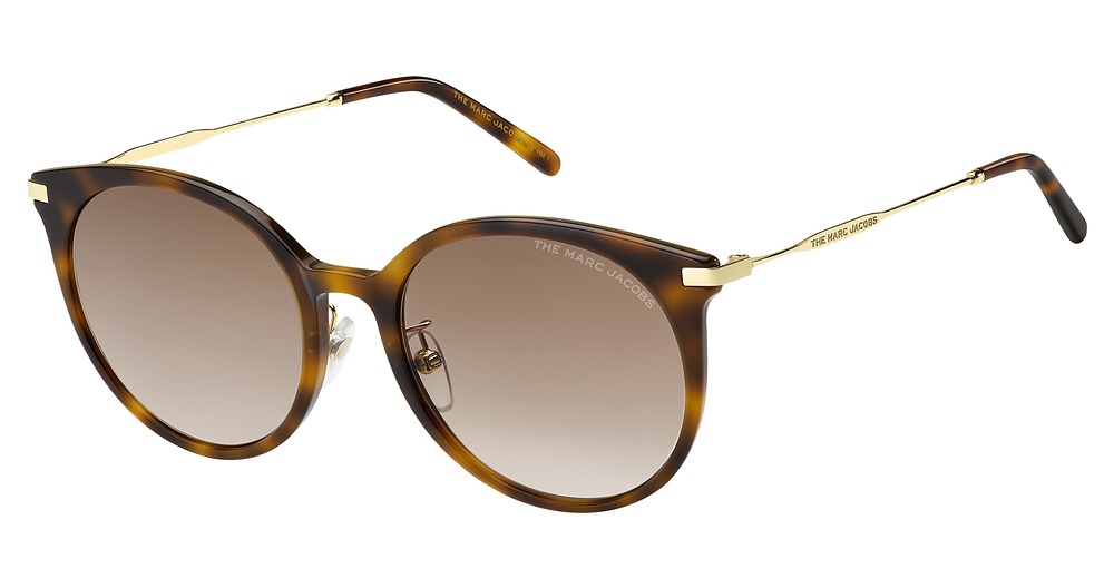Marc Jacobs MARC 552/G/S round sunglasses in Havana/Brown Gradient