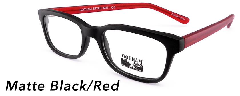 Matte Black/Red