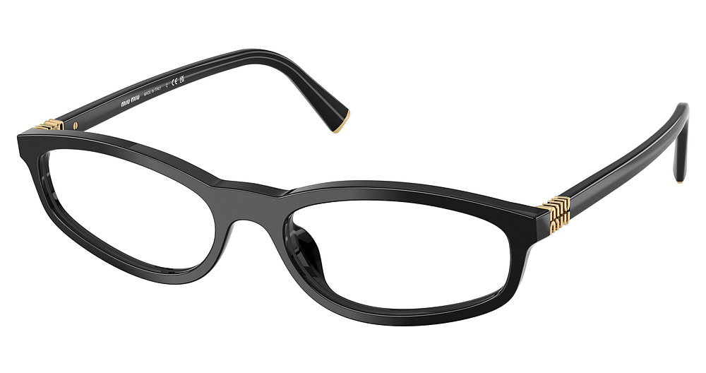 Miu Miu MU 01ZV rectangle eyeglasses in Black