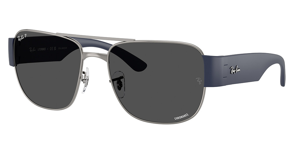 Ray-Ban RB3756CH sunglasses in Gunmetal/Polarized Dark Grey
