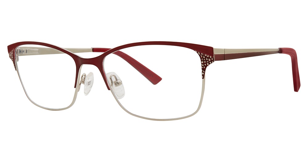 matte burgundy/silver
