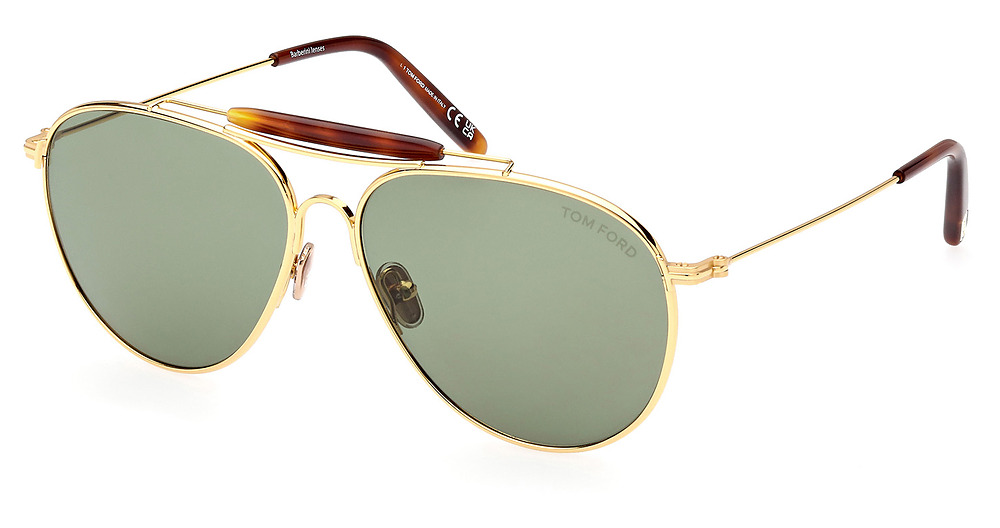 shiny deep gold / green