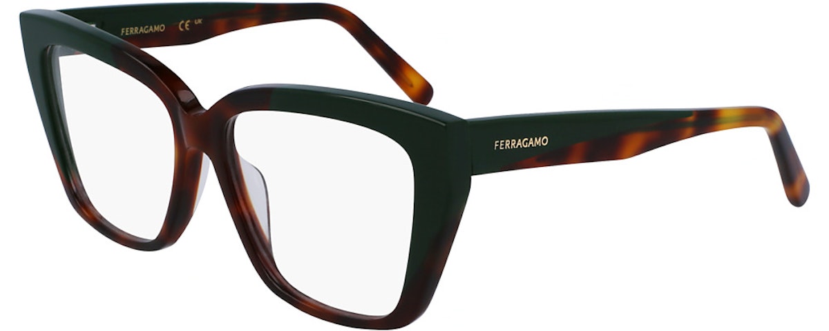 TORTOISE/DARK GREEN