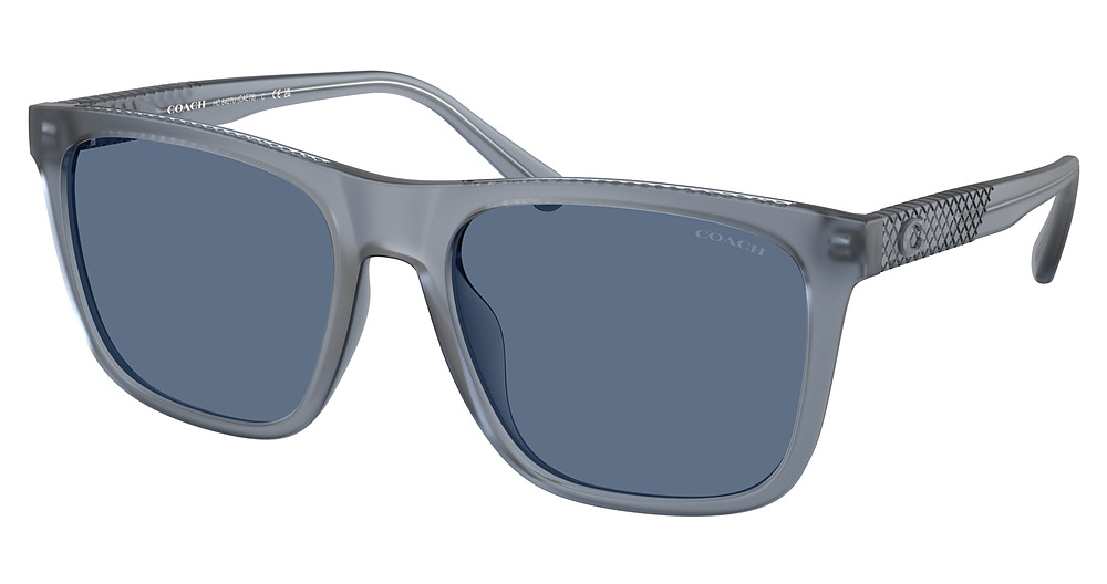 MATTE TRANSPARENT BLUE / BLUE SOLID