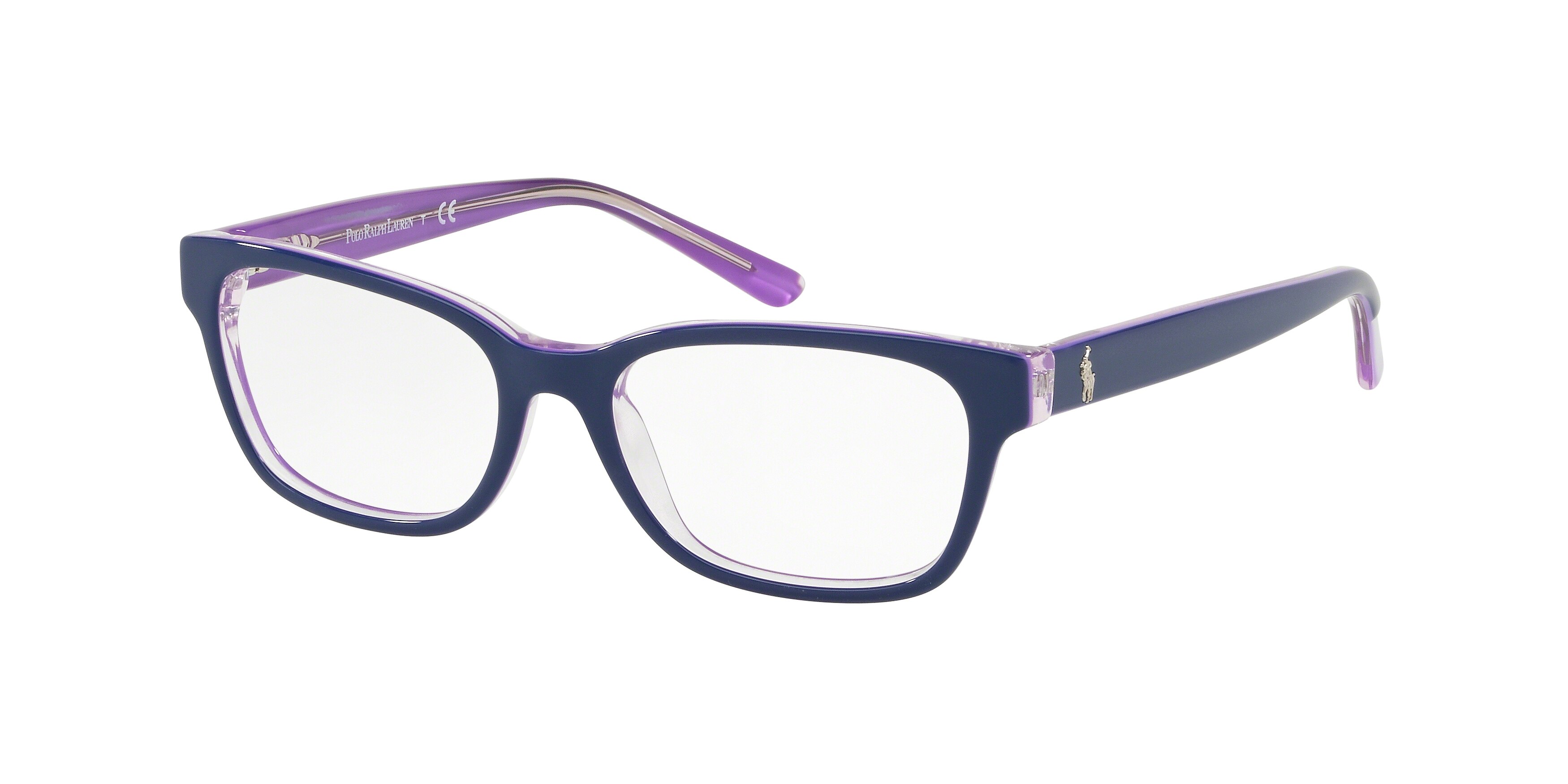 SHINY NAVY BLUE ON VIOLET
