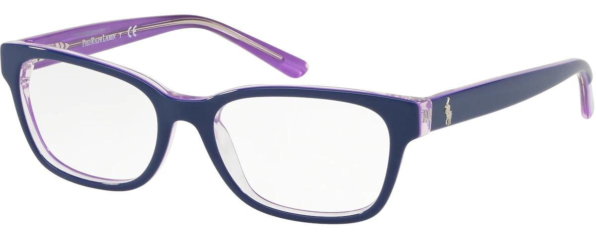 SHINY NAVY BLUE ON VIOLET
