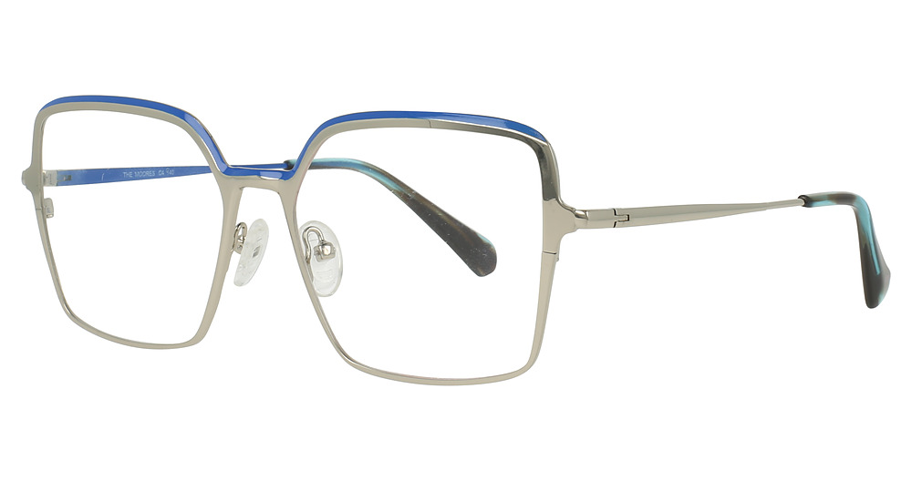 Silver/Blue