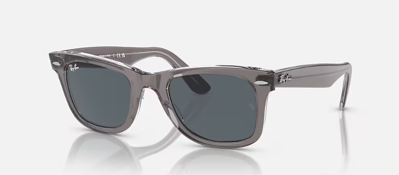 GREY ON TRANSPARENT / BLUE