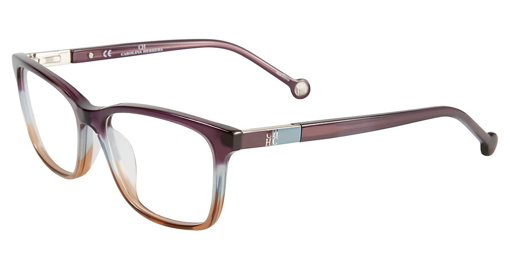 Carolina Herrera VHE673K square eyeglasses in Gradient Purple 0 D78