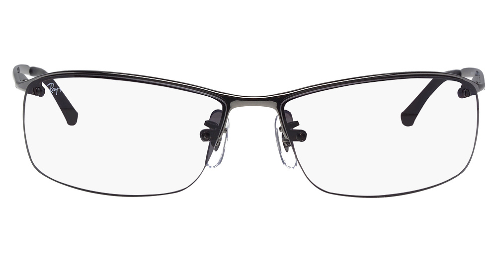 Ray-Ban RB3183 RB3183 rectangle sunglasses in Gunmetal/Grey Green Polarized