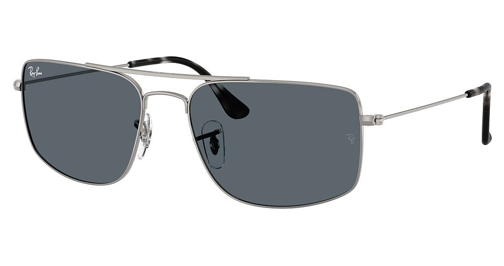 Ray-Ban RB3779 EXPLORER 3 square sunglasses in Gunmetal/Blue