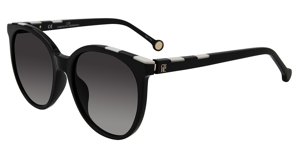 Carolina Herrera SHE794 round sunglasses in Black 0700