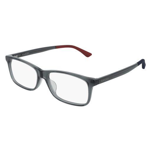 Gucci GG0408OA rectangle eyeglasses in Grey Grey Transparent