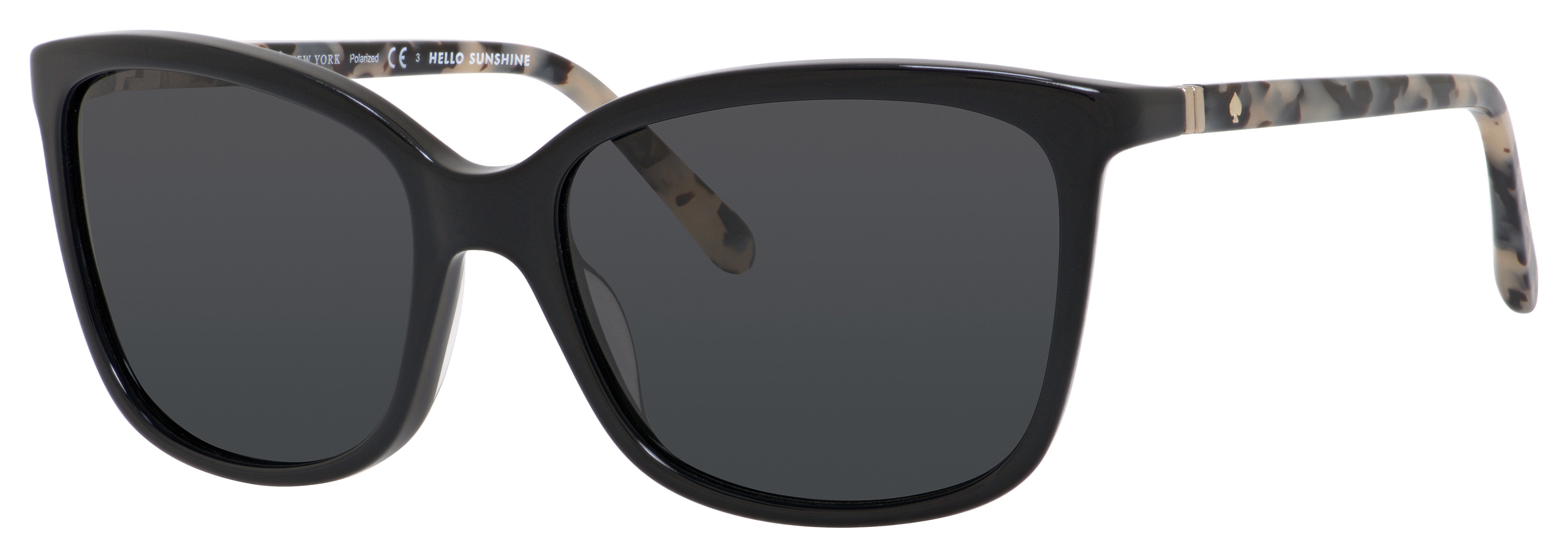 Kate Spade Kasie/P/S cateye sunglasses in Black Havana (Ra Grey Polarized)