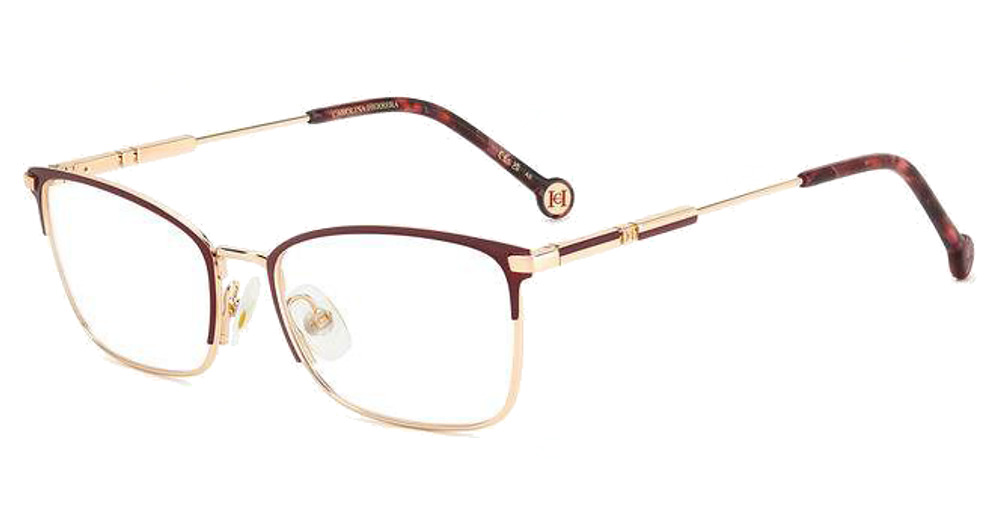 Carolina Herrera HER 0204 rectangle eyeglasses in Gold Brgn