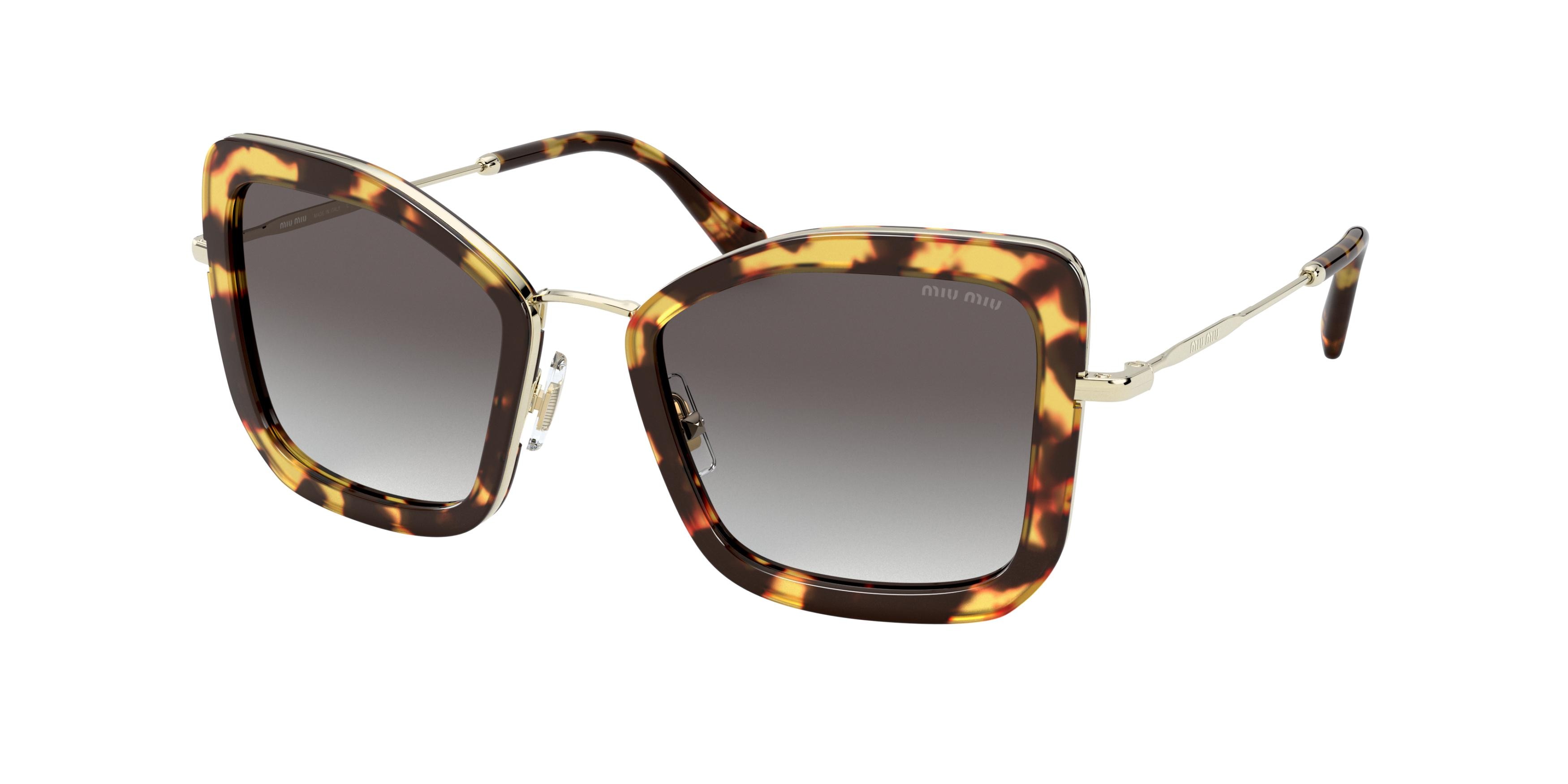 Miu Miu MU 55VS square sunglasses in Light Havana
