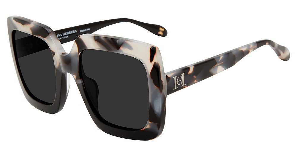 Carolina Herrera SHN596M square sunglasses in Light Tortoise 09 Bb