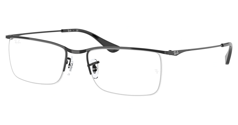 Ray-Ban RX6370 rectangle eyeglasses in Black