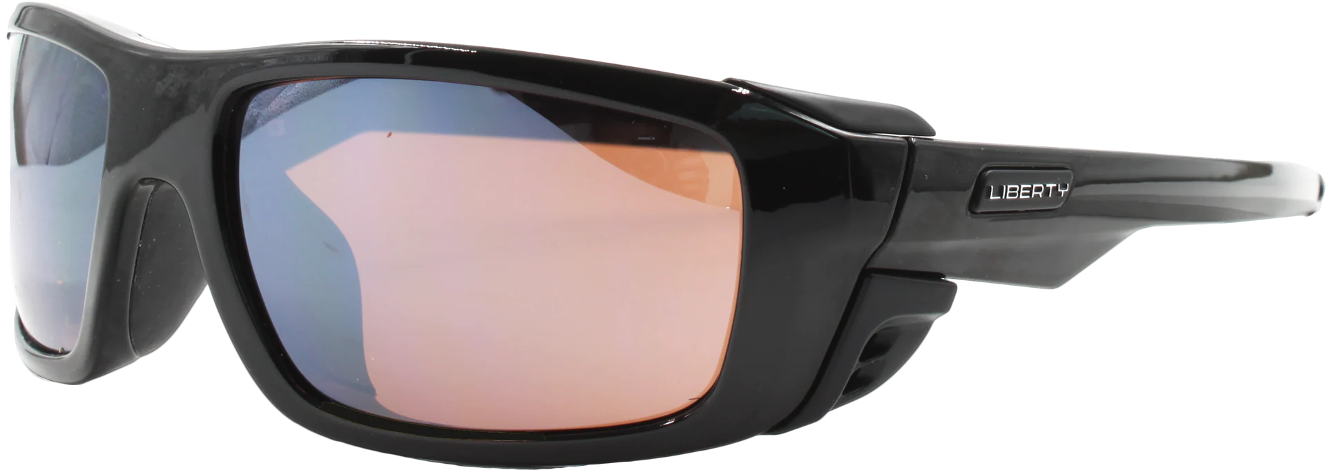Shiny Black / Ultimate Driver - Amber with Silver Flash Mirror