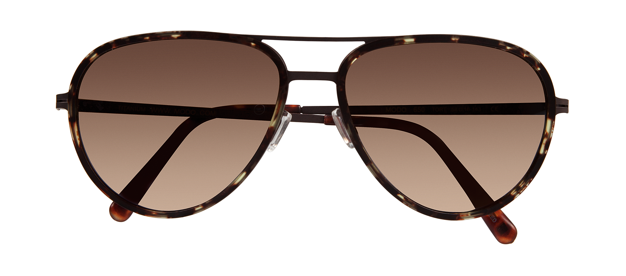 Modo 650 aviator sunglasses in Tortoise