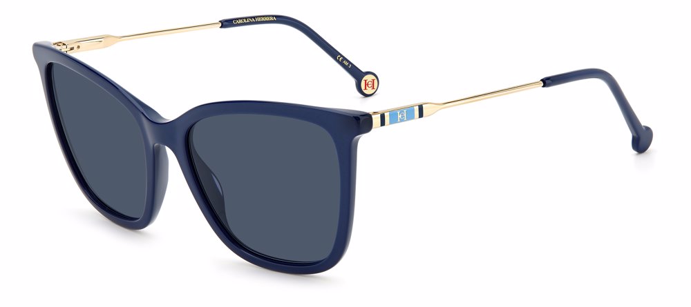 Carolina Herrera CH 0068/S rectangle sunglasses in Blue/Blue