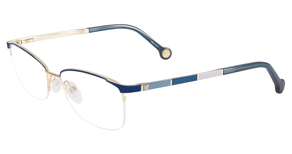 Carolina Herrera VHE077K square eyeglasses in Blue 354