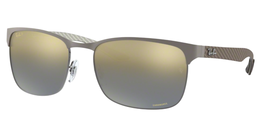 Ray-Ban RB8319CH square sunglasses in Gunmetal on Matte Gunmet