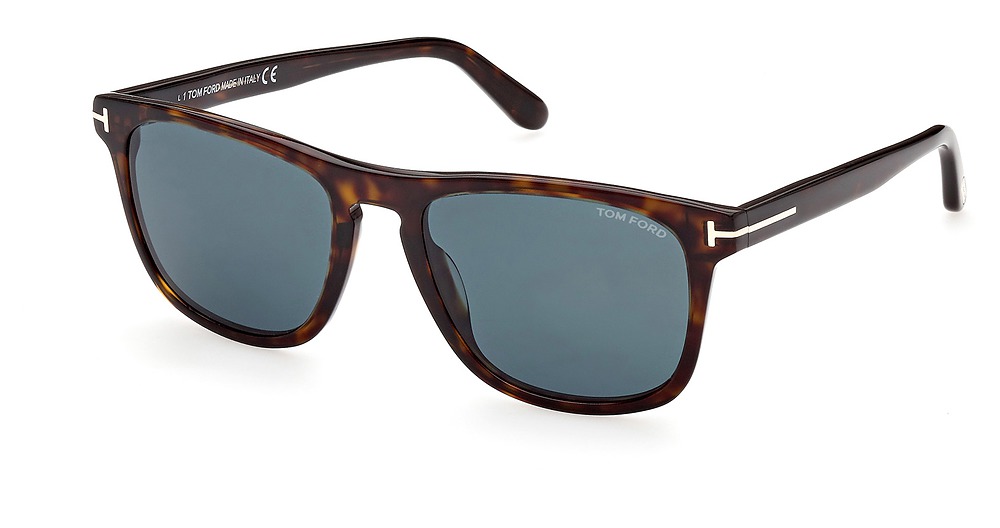 Tom Ford FT0930 square sunglasses in Dark Havana/Blue