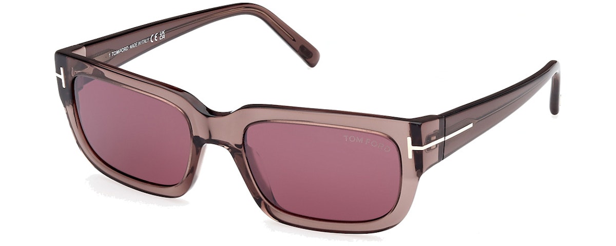 shiny light brown / bordeaux mirror