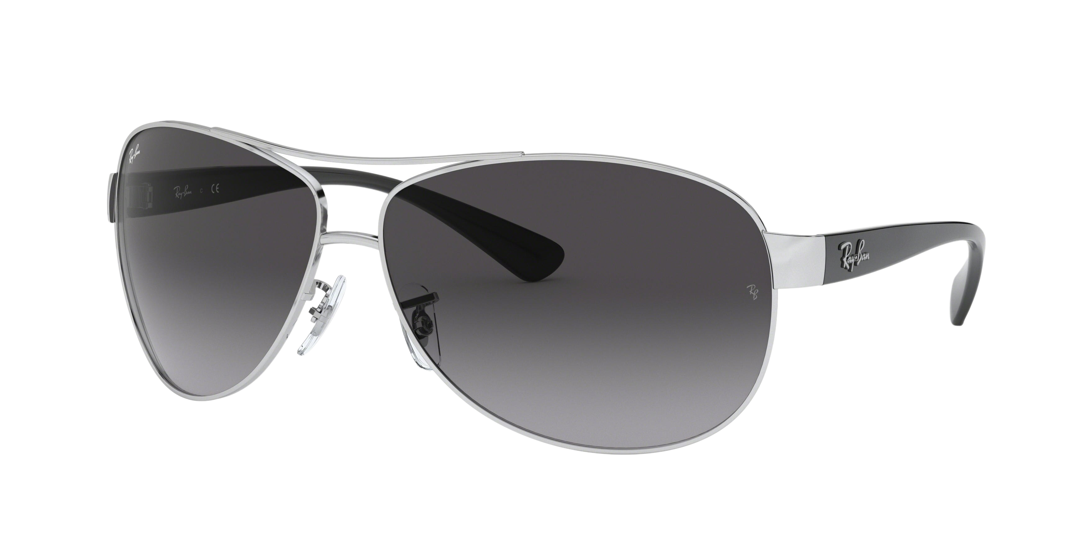 Ray-Ban RB3386 round sunglasses in Silver