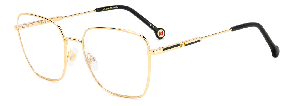 Carolina Herrera HER 0162 rectangle eyeglasses in Rose Gold