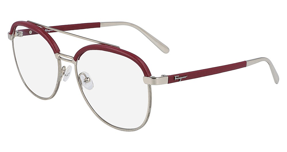 (744) LIGHT GOLD/BURGUNDY LEATHER