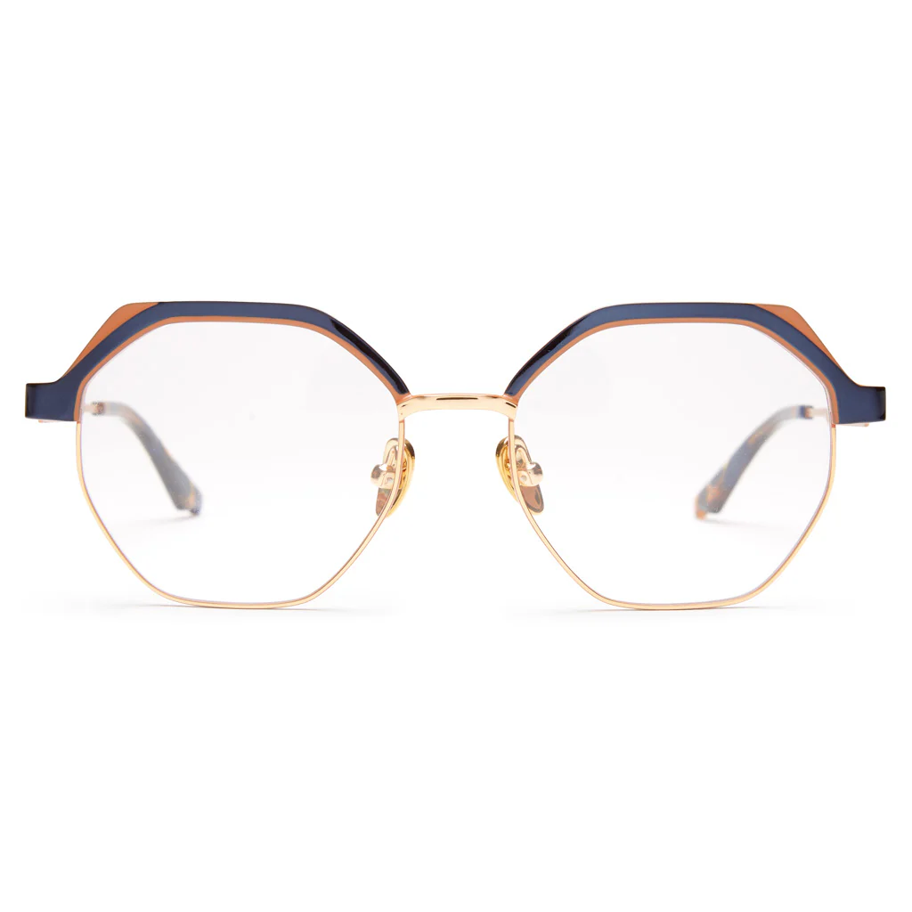 NAVY- TORTOISE - GOLD
