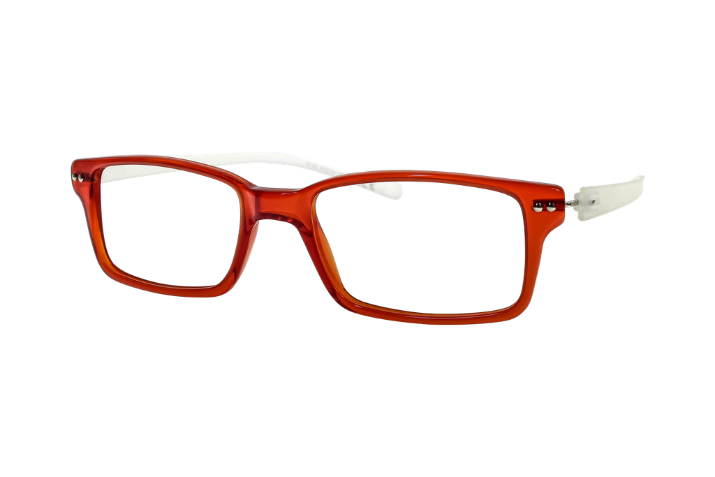 iGreen V-4.02 rectangle eyeglasses in Transparent Red