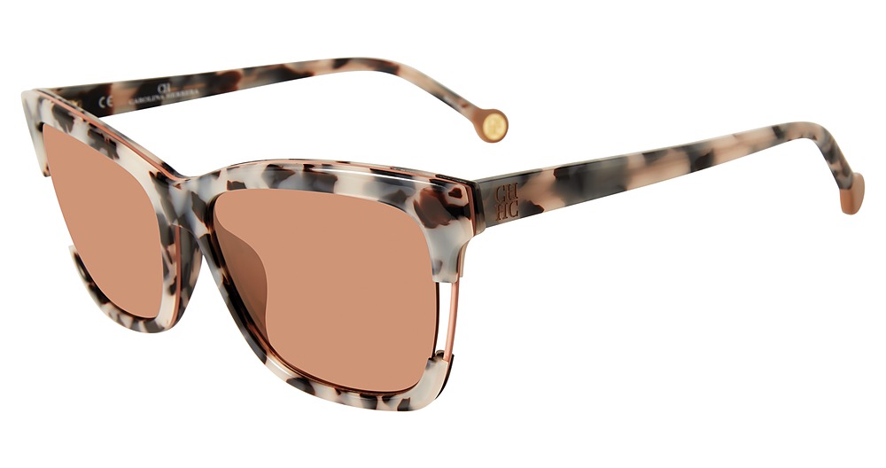 Carolina Herrera SHE752 square sunglasses in White Tortoise 9 Bbx