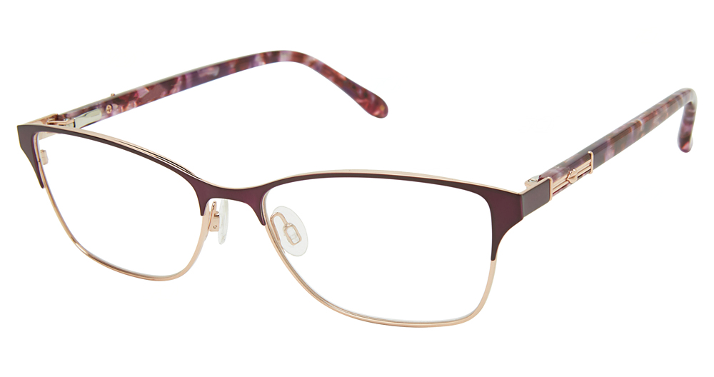 eggplant/rose gold