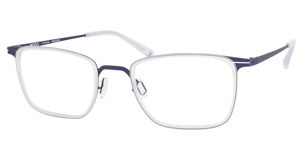 Modo 4405 round eyeglasses in Crystal