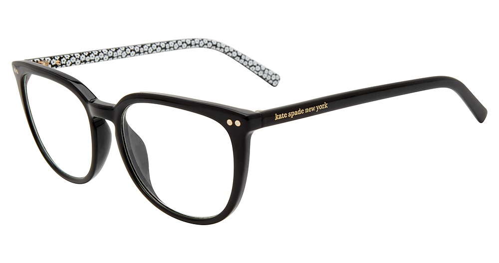 Kate Spade ALBI/BB rectangle eyeglasses in Black