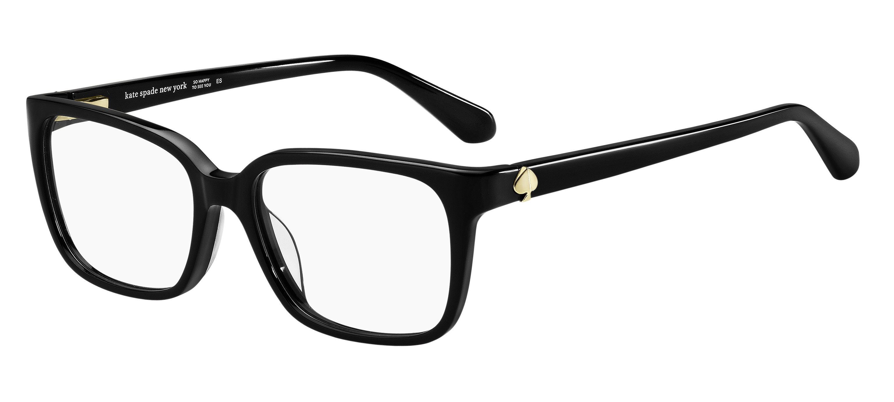 Kate Spade Jordana rectangle eyeglasses in Black