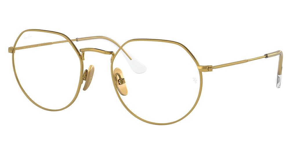 Ray-Ban RX8165V round eyeglasses in Legend Gold