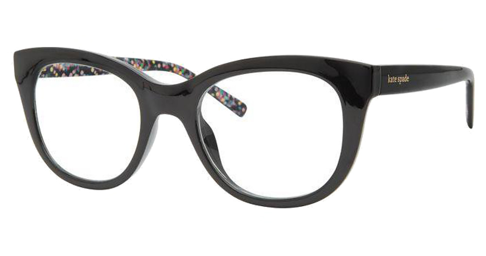 Kate Spade ODESSA/BB rectangle eyeglasses in Black