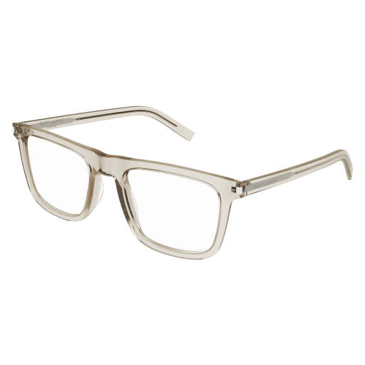 Saint Laurent SL 547 SLIM OPT rectangle eyeglasses in Beige